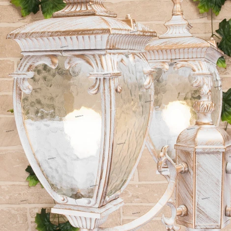 Наземный фонарь Elektrostandard Andromeda белое золото GLYF-8024F/3