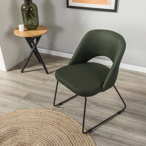 Стул R-Home Lars тёмно-зеленый/Линк