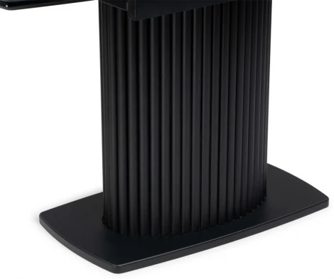 Керамический стол Фестер 140 (Фестер 140(180)х80х76 черный мрамор / черный) Notta арт.571396