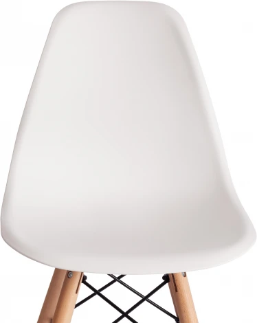 Стул барный Cindy Bar Chair (mod. 80-1) (Дерево бук,Металл,Пластик /Белый)