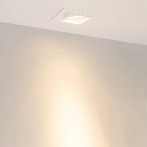 Встраиваемый светильник светодиодный MS-VORTEX-BUILT-S117x117-20W Warm3000 (WH-WH, 20 deg, 230V) (Arlight, IP20 Металл) 057916