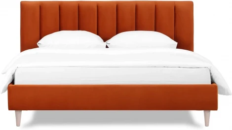 Кровать Queen II Sofia L 1600 ОГОГО (арт.577471), (Ткань/Оранжевый)