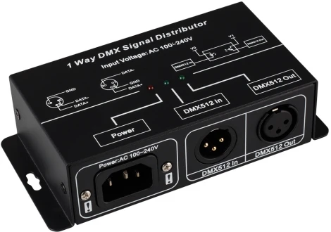 Усилитель DMX-сигнала LN-DMX-1CH (220V) (IP20 Металл) 016921 Arlight