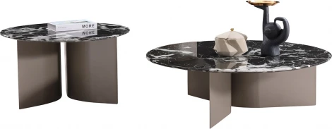 Стол журнальный черный d95*30см Garda Decor арт.57EL-10310