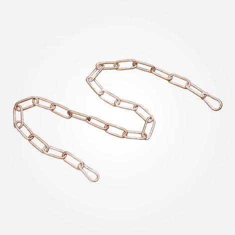 Цепь для люстры с двумя карабинами Eurosvet, белый с золотом