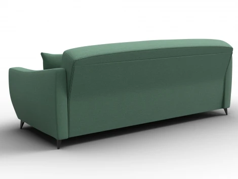 Диван-книжка Лига-095 НПБ (ДВП,ДСП,ЛДСП,Брус,Фанера,ЛДВП/Металл/Рогожка/Зеленый) Лига Диванов 132566