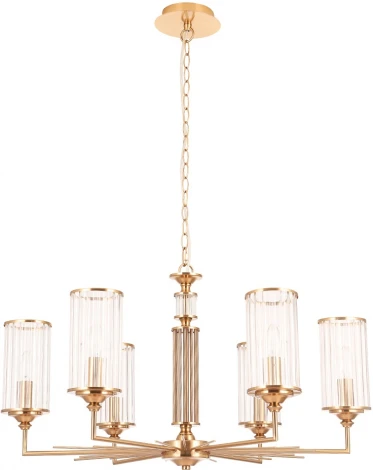 Подвесная люстра Crystal Lux GLORIA SP6 BRASS (220V, на цепи)