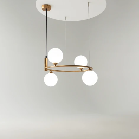 Подвесной светильник Ring MOD013PL-04BS1 (220V, на тросе, шарики)