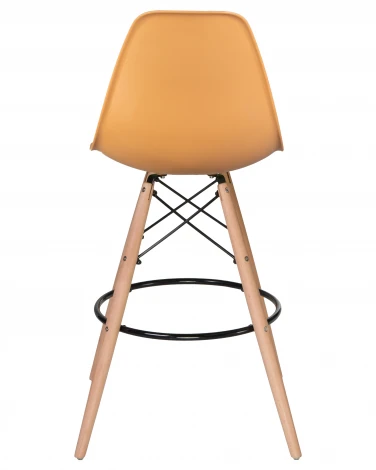 Стул барный DSW BAR (ножки светлый бук, цвет персиковый (NX-Y-06))