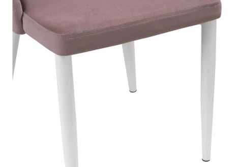 Стул Woodville на металлокаркасе Kora white / light purple 15233