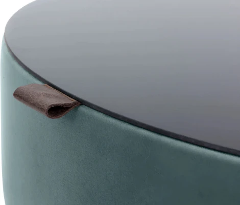 Стол журнальный Italia ОГОГО (арт.339982), (ЛДСП/Бирюзовый)