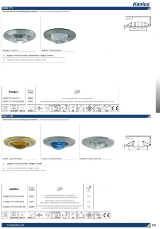 Точечный светильник Kanlux GAVEL 2882