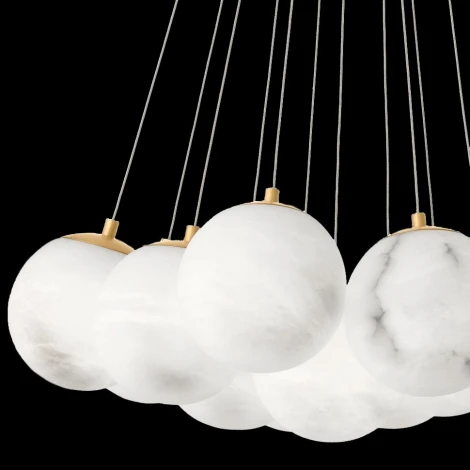 Подвесная люстра Fluorite Unity FL1048-10P (220V, на проводе, шарики)