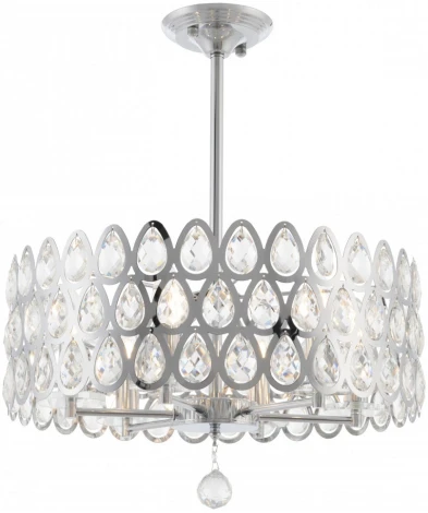 Потолочная люстра хрустальная на штанге Arte Milano Sorrento-1019 371019/6/300/490 CR (220V)