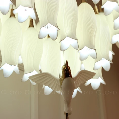 Подвесная люстра каскадная большая Cloyd Argana 10814 (LED, 220V, на проводе)