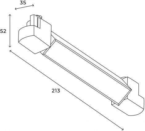 Трековый светильник светодиодный однофазный Hesby Lighting Skylite HSBL_0048 (220V)