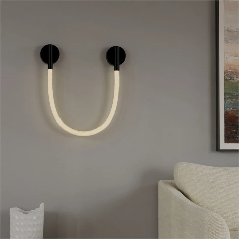 Настенный светильник с гибким неоном Lightera Tura LE103W-93BB STAINLESS (LED, 220V)