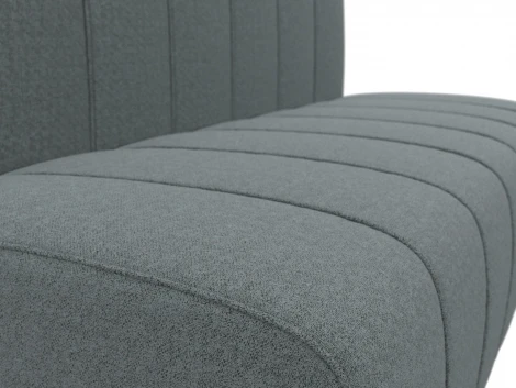 Диван кухонный прямой Ральф (Серый/Рогожка) Лига Диванов арт.123781