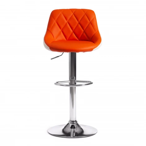 Стул барный MESSY (mod. KY704C) черный/белый/хром (металл/экокожа)