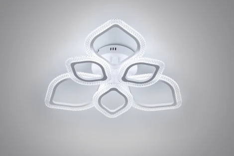 Потолочная люстра на штанге светодиодная с пультом Rivoli Megan 6110-107 (регулировка яркости, 220V)