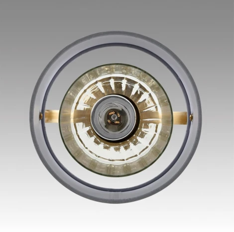 Подвесной светильник Lumion Jane 6592/1 латунь/серый, металл/текстиль, стекло E14 1*40W 220V (на проводе, круглые)