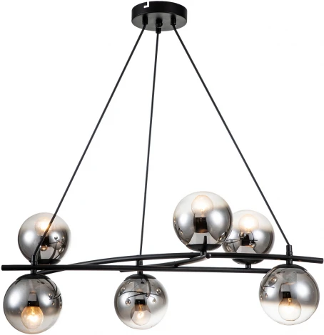 Подвесной светильник Balance 1119/6S E14*40W Black (220V, на проводе, шарики)