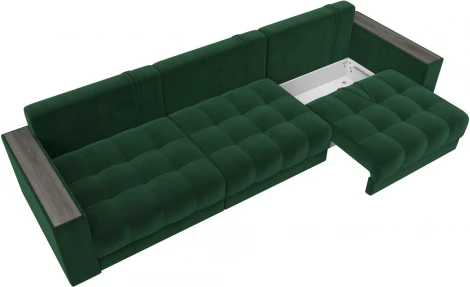 Диван прямой с декором Лига-049 НПБ Лонг Лига Диванов (Велюр) арт.128423