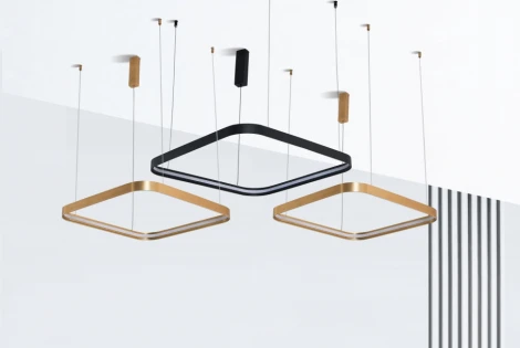 Подвесной светильник светодиодный Italline IT013-6031 black 3000K (220V, на тросе)