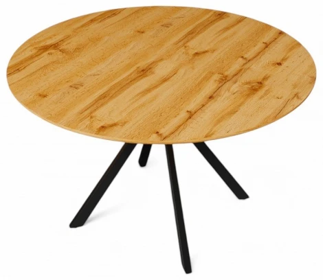 Стол обеденный Luminary Fusion Hesby (Металл/Светлое дерево) арт.HSBI_DT2313_wooden