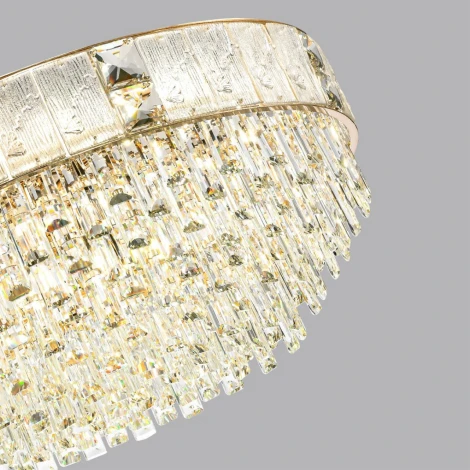 Подвесная люстра Odeon Light Fiesta 5070/21 золото/прозрачный/матовый/металл/хрусталь/стекло E14 21*40W (220V, на цепи)