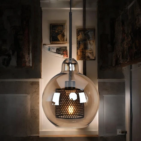 Подвесной светильник Catch Amber Pear S D25 By ImperiumLoft Catch-Amber01 (220V, на проводе, шар)