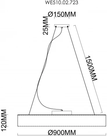 Подвесной светильник Wertmark Edera WE510.02.723 (LED, 220V, на тросе, круглые)
