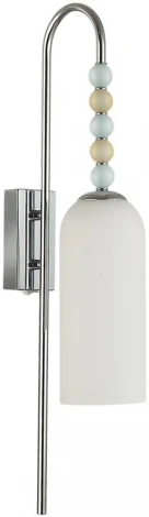 Бра с выключателем Lumion Tracy 8271/1W хром/голубой/желтый/белый, металл/стекло Е14 1*40W 220V