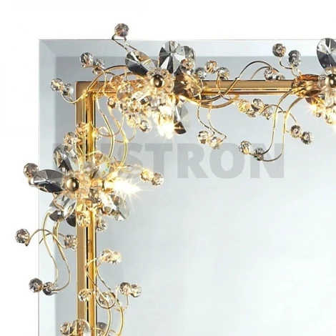 Зеркало с подсветкой N-Light 62325 06 2325 0381 14 gold+ white crystal Asfour