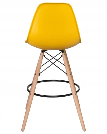 Стул барный DSW BAR (ножки светлый бук, цвет горчичный (Y-03))