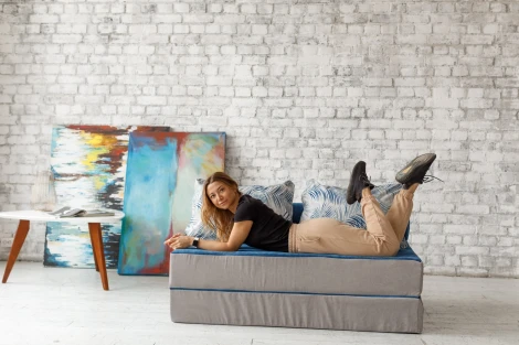 Бескаркасный диван Dreambag PuzzleBag Тропики Лайт XL 4921100