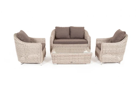 Лаунж-зона из искусственного ротанга, цвет бежевый 4SIS Кон Панна KPS2C2TJ-4-SET beige