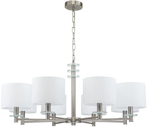 Подвесная люстра Novella 641/8PL E14*60W Satin nickel (220V, на цепи)