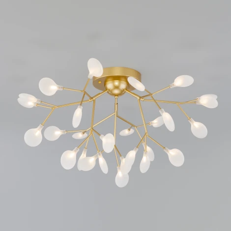 Потолочная люстра Wi-Fi Bogate's Foglia 343 Smart (220V, управление смартфоном, голосовое управление, умный дом - Minimir Home, Алиса, Маруся, Салют, лепестки)