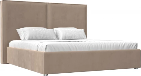 Кровать интерьерная Аура 200 (Бежевый/Велюр) Лига Диванов арт.120550