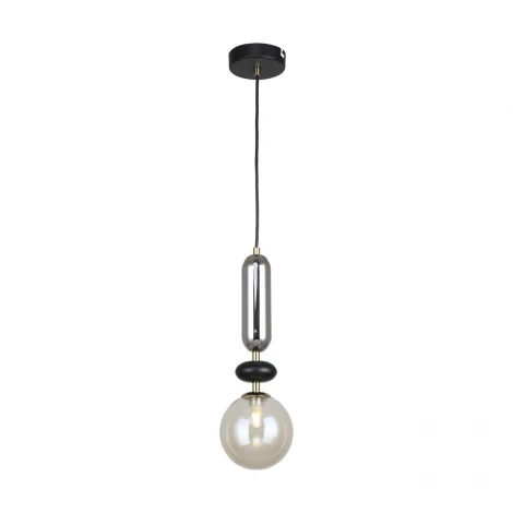 Подвесной светильник Escada Capsule 2102/1S G9*40W Black/Amber/Smoke