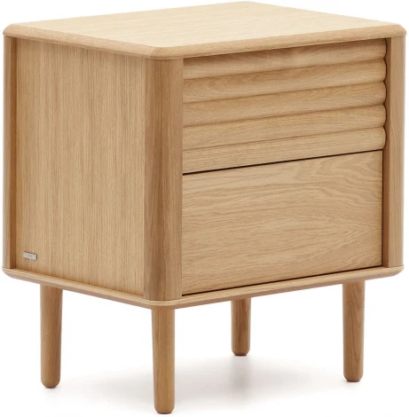 Lenon Тумбочка с 2 ящиками из шпона дуба 50 x 55 см La Forma (ex Julia Grup) арт.160929