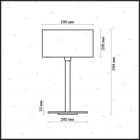 Интерьерная настольная лампа Odeon Light Norte 2421/1T