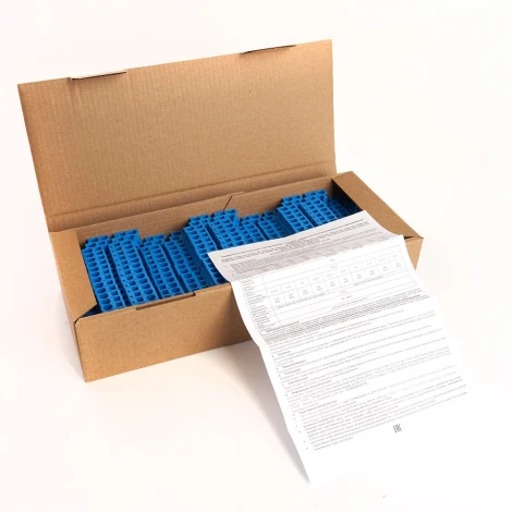 Зажим пружинный 4-х проводной проходной ЗНИ 2 уровня ЗНИ 4 мм2 Stekker 39974