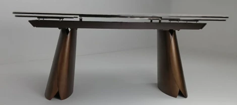 Стол ИМБЕРТ (IMBERT) 180 цвет ПАТАГОНИЯ (GLOSS PATAGONIA), керамика / МЕДНЫЙ БРАШИРОВАННЫЙ, ®DISAUR M-City 64673