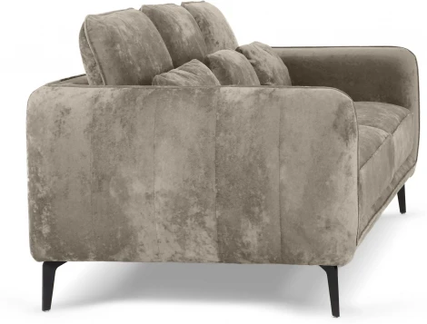 Диван Amsterdam трехместный ОГОГО (арт.786590), (Ткань,Велюр/Светло-коричневый)