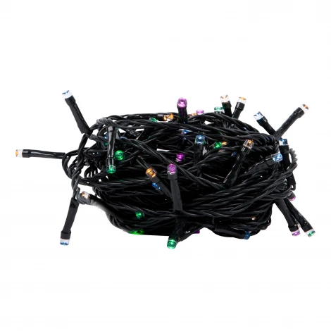 Гирлянда светодиодная, 10м. 100 светодиодов, белый, желтый, зеленый, красный, розовый, синий свет Uniel ULD-S1000-100/DGA MULTI-3 IP20