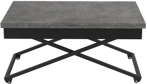 Стол универсальный трансформируемый АНДРЭ Loft ЛДСП терраццо/чёрный от фабрики Mebelik