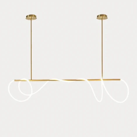 Потолочная люстра на штанге с гибким неоном Alfa Light F0324-08 (LED, 220V)