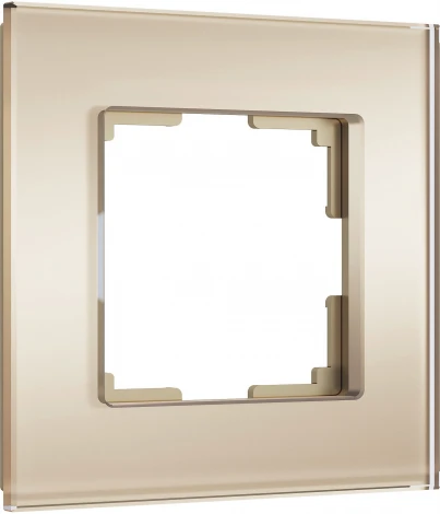 Рамка на 1 пост (шампань, стекло soft-touch) Werkel W0013111 (a064576)